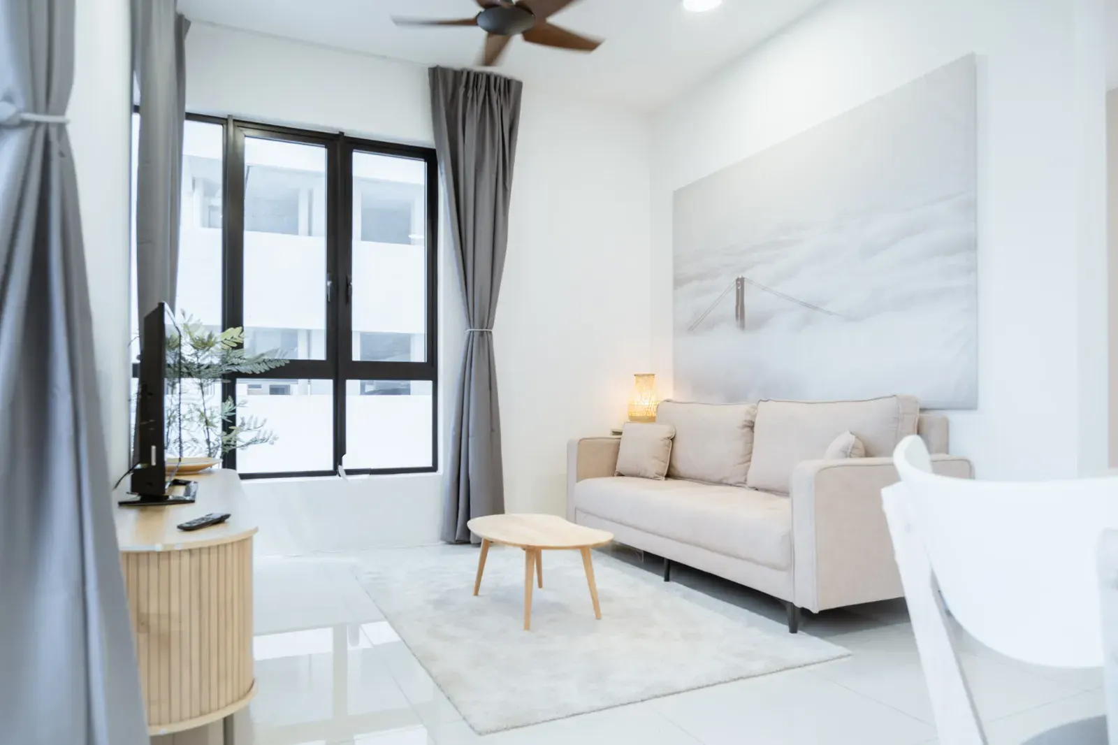 Urban Soft Minimal rental interior design theme by MyReno Penang — applied in Batu Kawan and Bayan Lepas