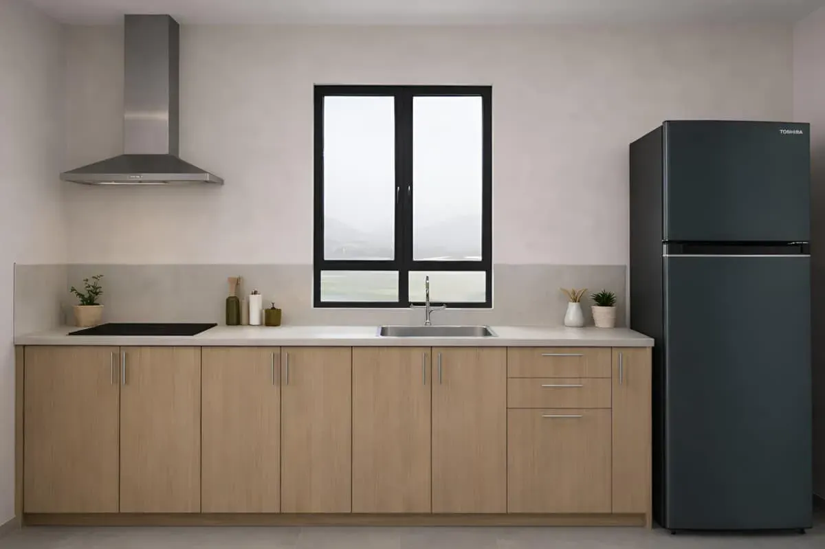 Woodday Calm · Japandi Style Kitchen — MyReno Penang rental theme